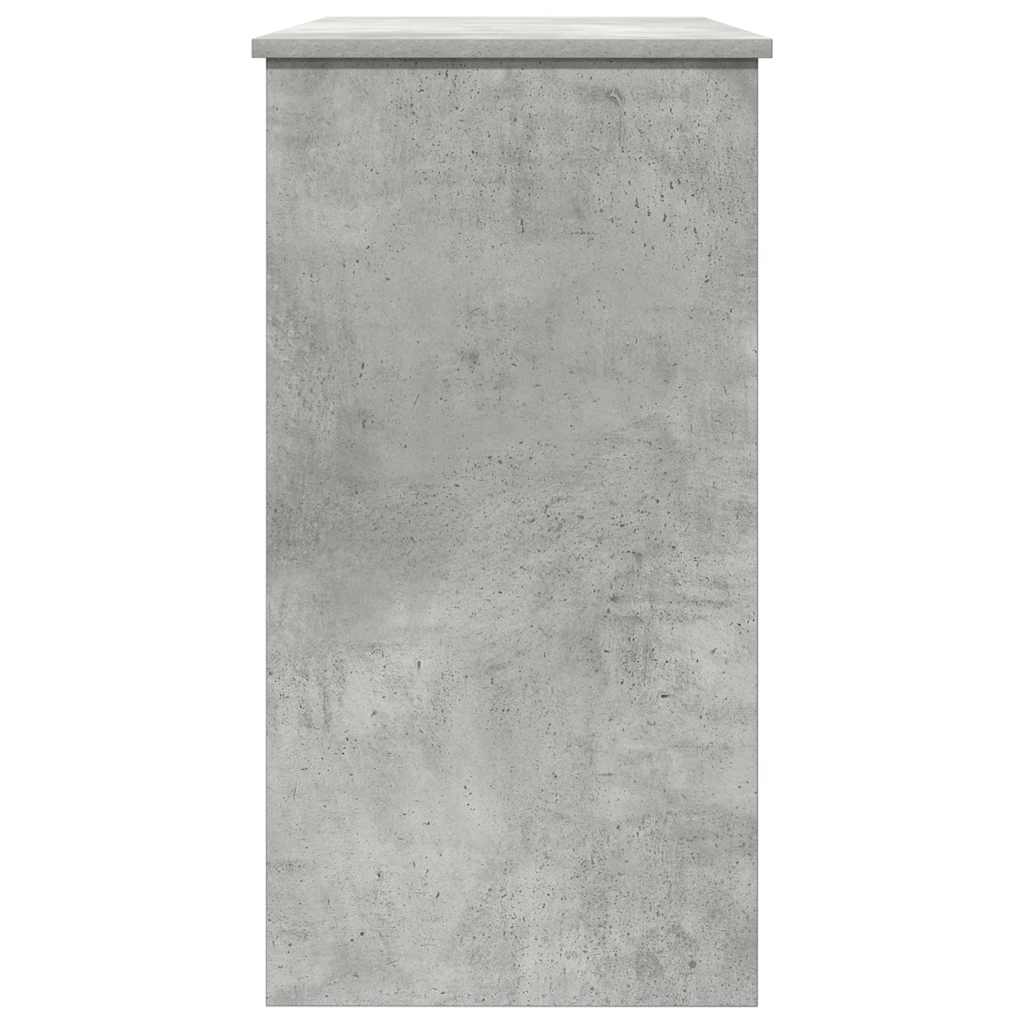 vidaXL Bureau Gris béton 80x40x75 cm Aggloméré