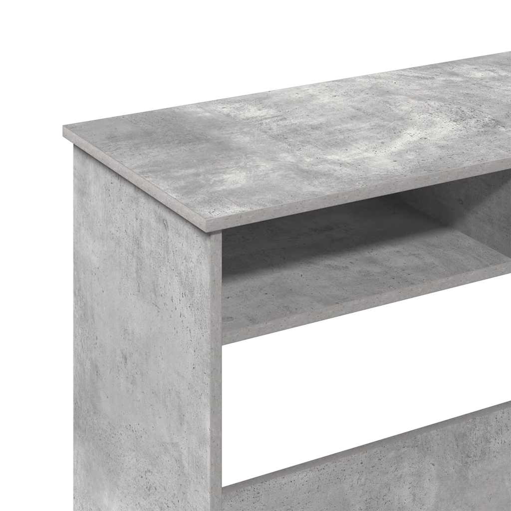 vidaXL Bureau Gris béton 80x40x75 cm Aggloméré