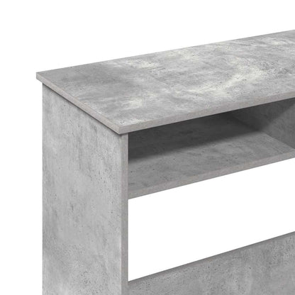 vidaXL Bureau Gris béton 80x40x75 cm Aggloméré
