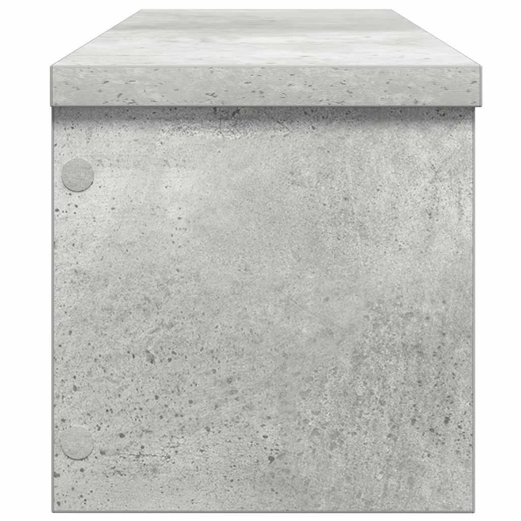 vidaXL Étagère de cuisine empilable gris béton 50x15x16 cm