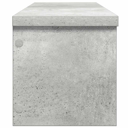 vidaXL Étagère de cuisine empilable gris béton 50x15x16 cm