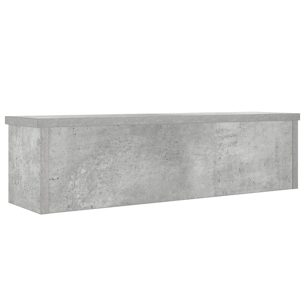 vidaXL Étagère de cuisine empilable gris béton 50x15x16 cm