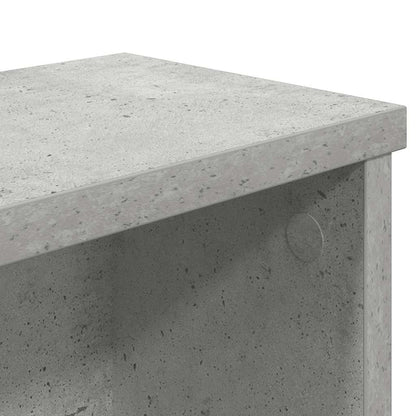 vidaXL Étagère de cuisine empilable gris béton 50x15x16 cm
