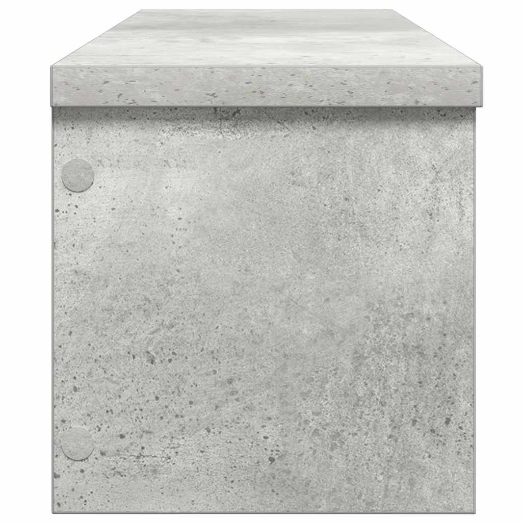 vidaXL Étagère de cuisine empilable gris béton 60x15x16 cm