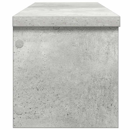vidaXL Étagère de cuisine empilable gris béton 60x15x16 cm