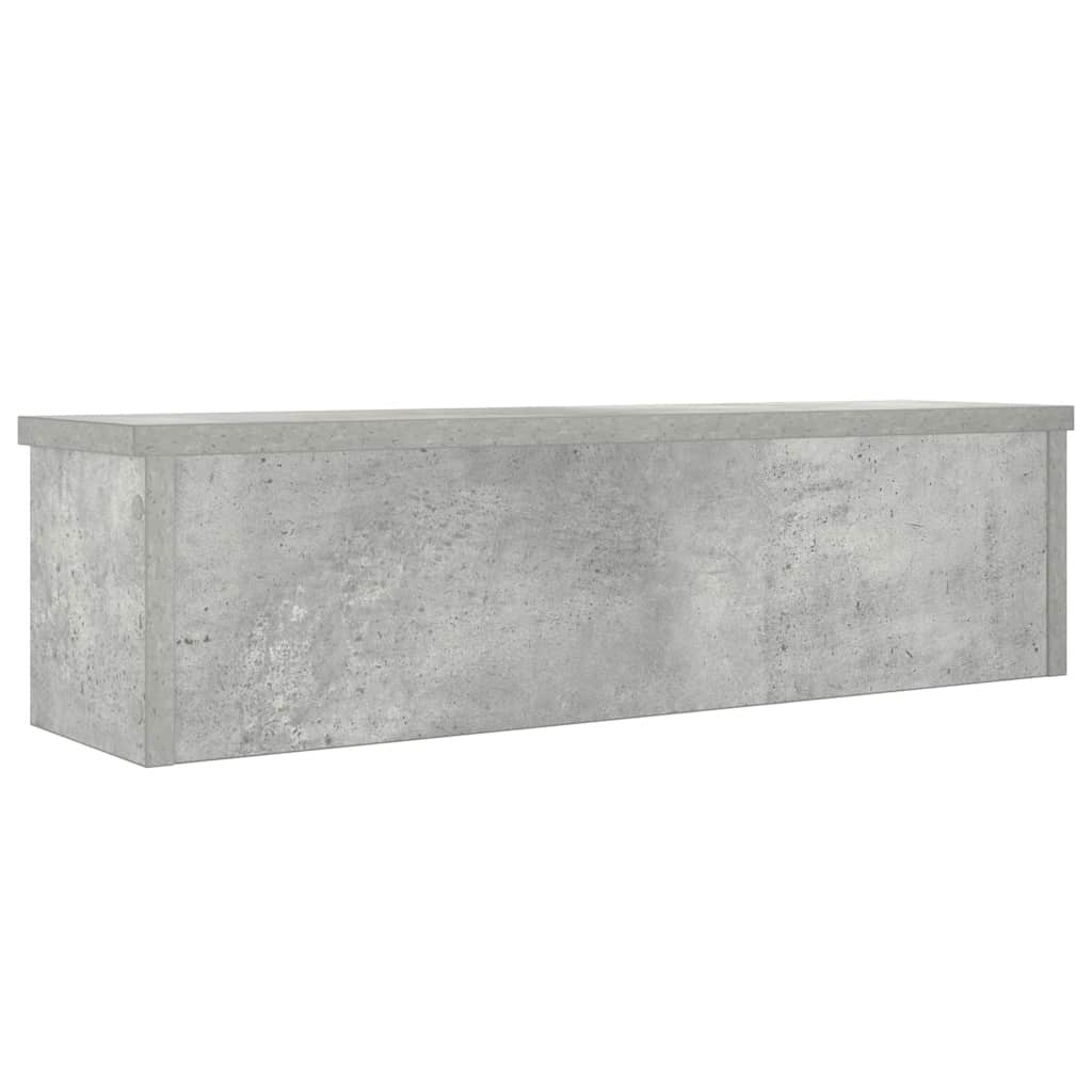 vidaXL Étagère de cuisine empilable gris béton 60x15x16 cm