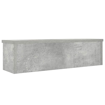 vidaXL Étagère de cuisine empilable gris béton 60x15x16 cm