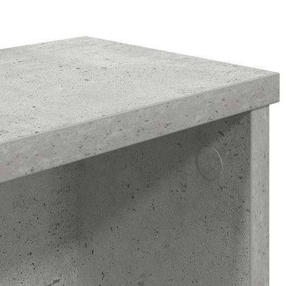 vidaXL Étagère de cuisine empilable gris béton 60x15x16 cm