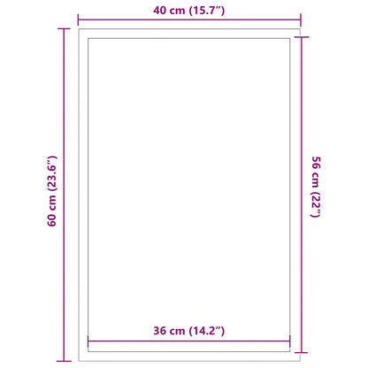 vidaXL Paillasson Anthracite 40x60 cm