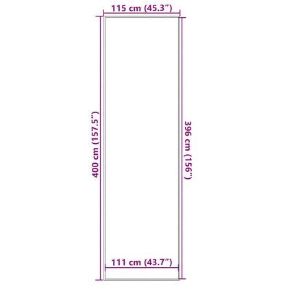 vidaXL Paillasson anthracite 115x400 cm