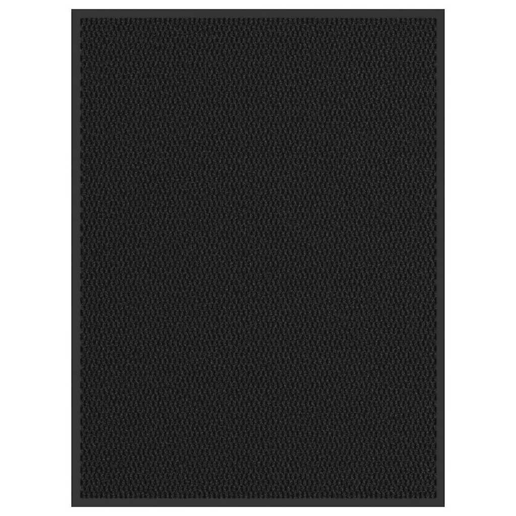 vidaXL Paillasson noir 90x120 cm