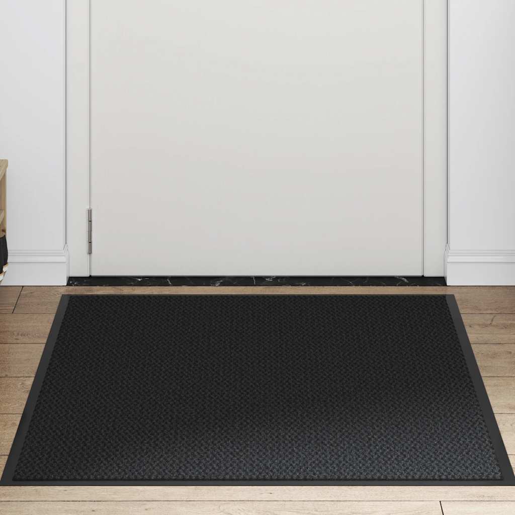 vidaXL Paillasson noir 90x120 cm