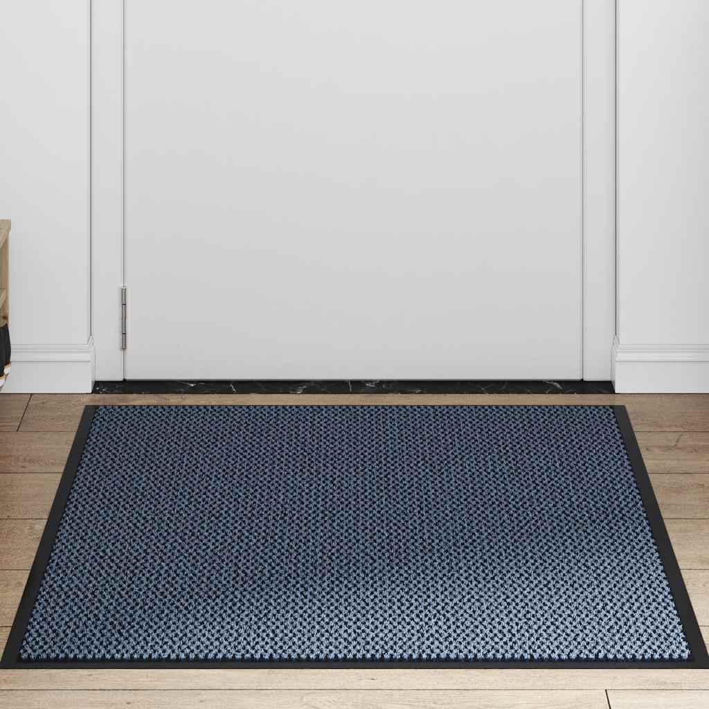 vidaXL Paillasson bleu 80x120 cm