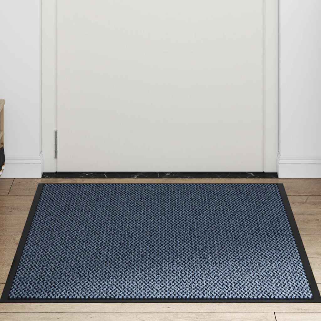 vidaXL Paillasson bleu 90x120 cm
