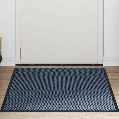 vidaXL Paillasson bleu 90x120 cm