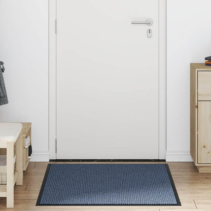 vidaXL Paillasson bleu 90x120 cm
