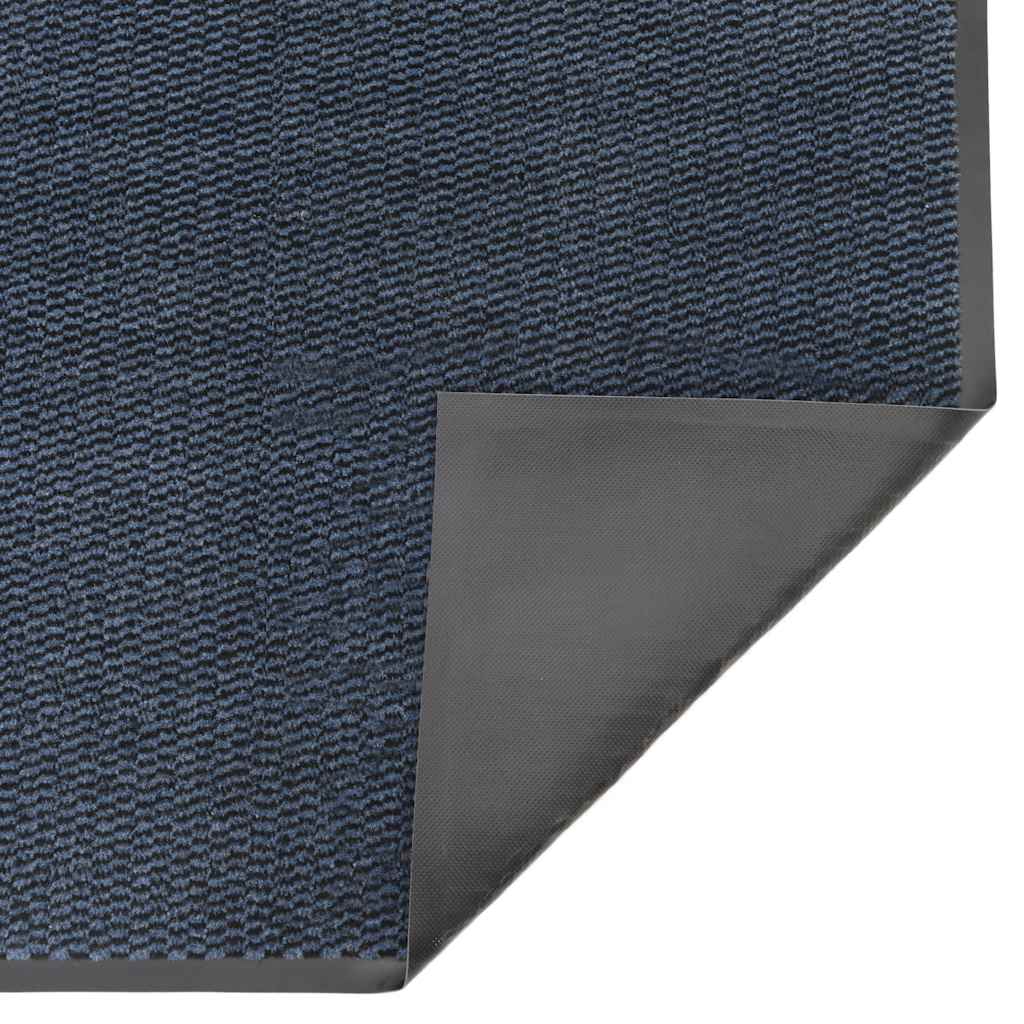 vidaXL Paillasson bleu 90x120 cm