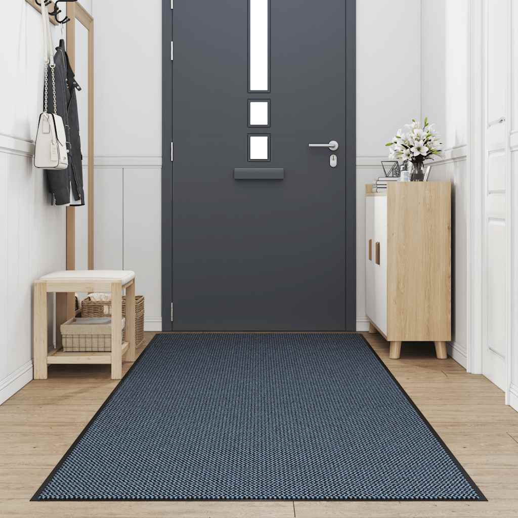 vidaXL Paillasson bleu 115x500 cm