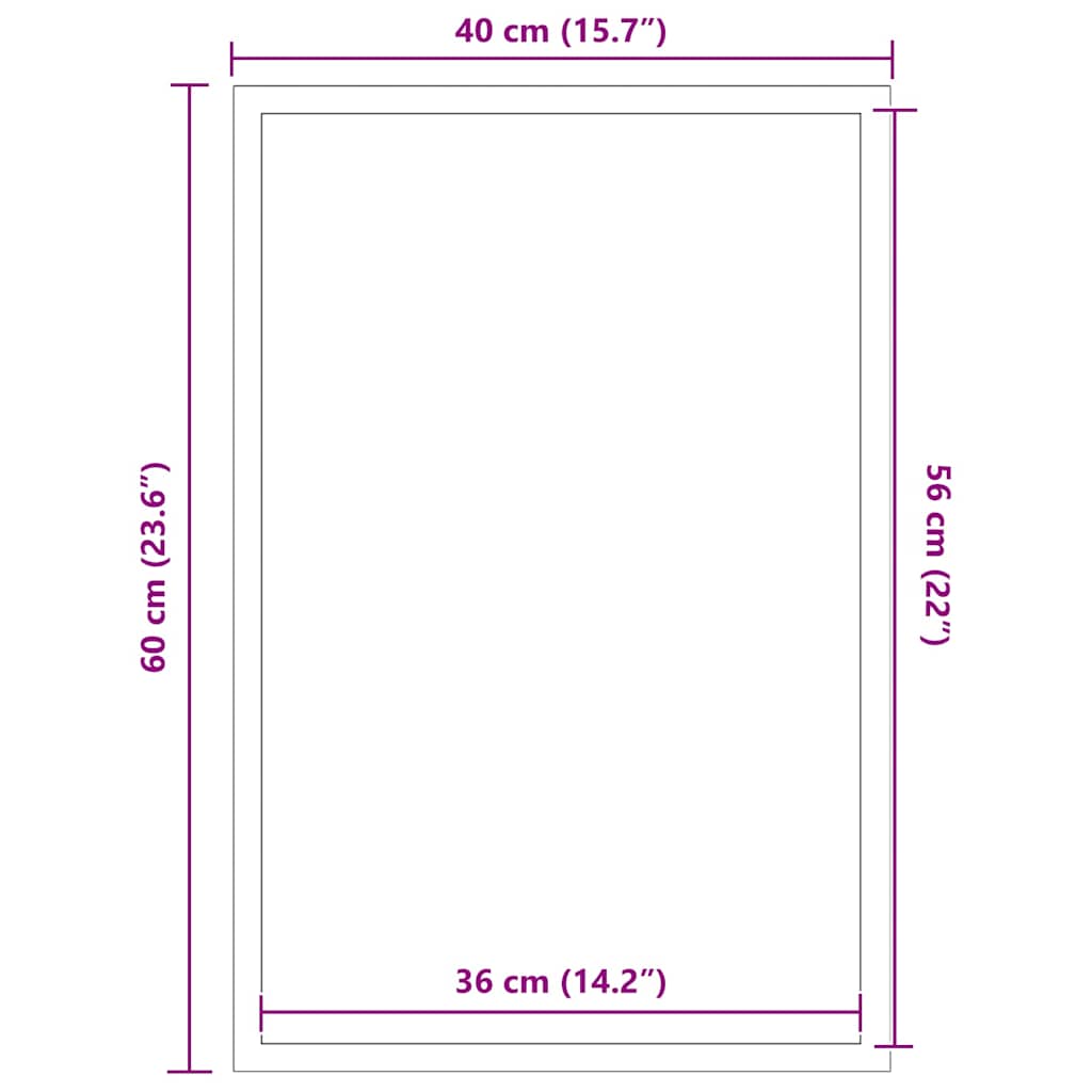 vidaXL Paillasson Marron 40x60 cm