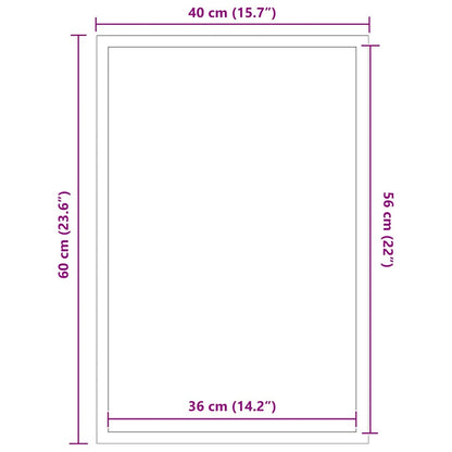 vidaXL Paillasson Marron 40x60 cm