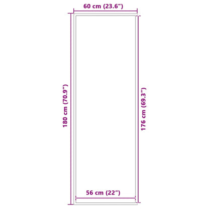 vidaXL Paillasson marron 60x180 cm