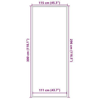 vidaXL Paillasson marron 115x300 cm