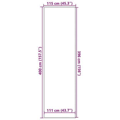 vidaXL Paillasson marron 115x400 cm