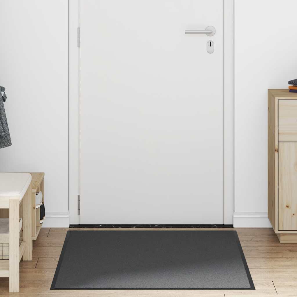 vidaXL Paillasson anthracite 90x120 cm
