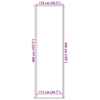 vidaXL Paillasson anthracite 115x400 cm