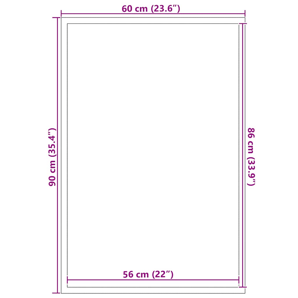vidaXL Paillasson marron 60x90 cm