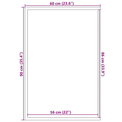 vidaXL Paillasson marron 60x90 cm