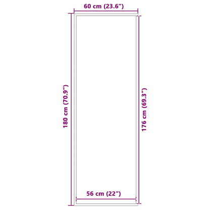vidaXL Paillasson marron 60x180 cm