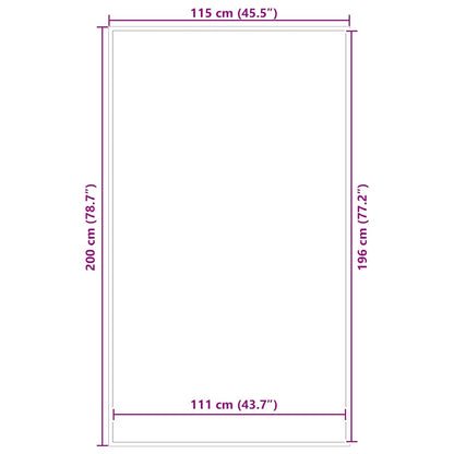 vidaXL Paillasson marron 115x200 cm