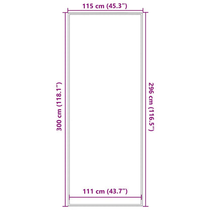 vidaXL Paillasson marron 115x300 cm