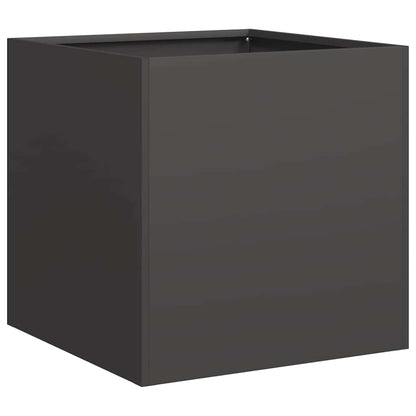 vidaXL Jardinière noir 40x40x40 cm acier laminé à froid