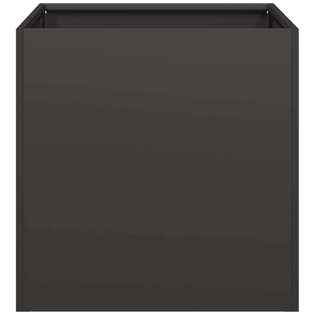 vidaXL Jardinière noir 40x40x40 cm acier laminé à froid