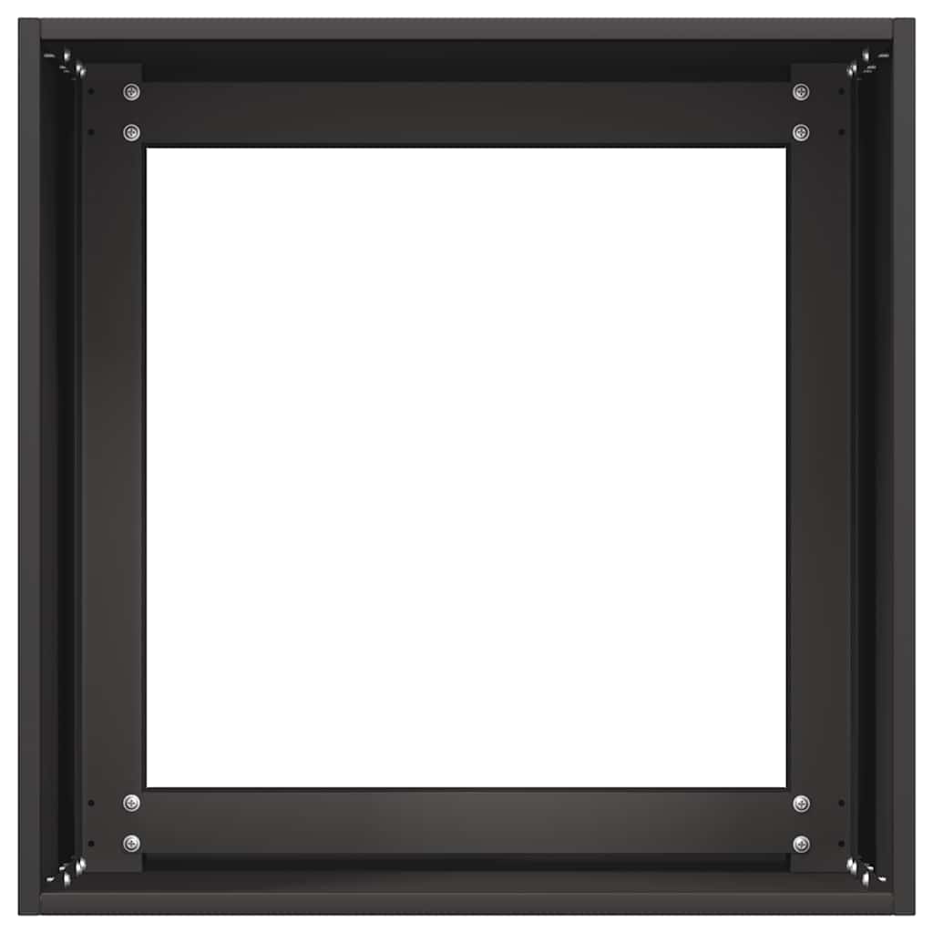 vidaXL Jardinière noir 40x40x40 cm acier laminé à froid