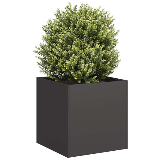 vidaXL Jardinière noir 40x40x40 cm acier laminé à froid