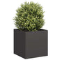 vidaXL Jardinière noir 40x40x40 cm acier laminé à froid