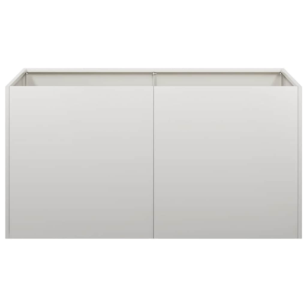 vidaXL Jardinière 80x40x40 cm acier inoxydable