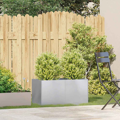 vidaXL Jardinière 80x40x40 cm acier galvanisé