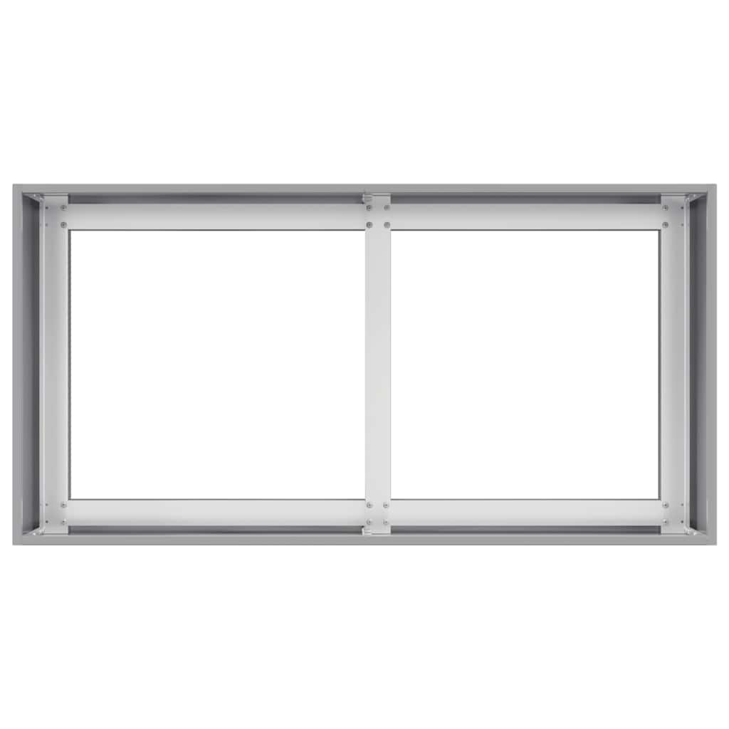vidaXL Jardinière 80x40x40 cm acier galvanisé