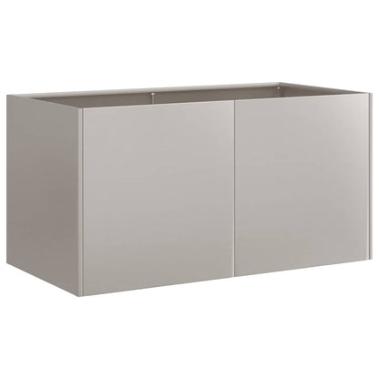 vidaXL Jardinière rouillé 80x40x40 cm acier inoxydable