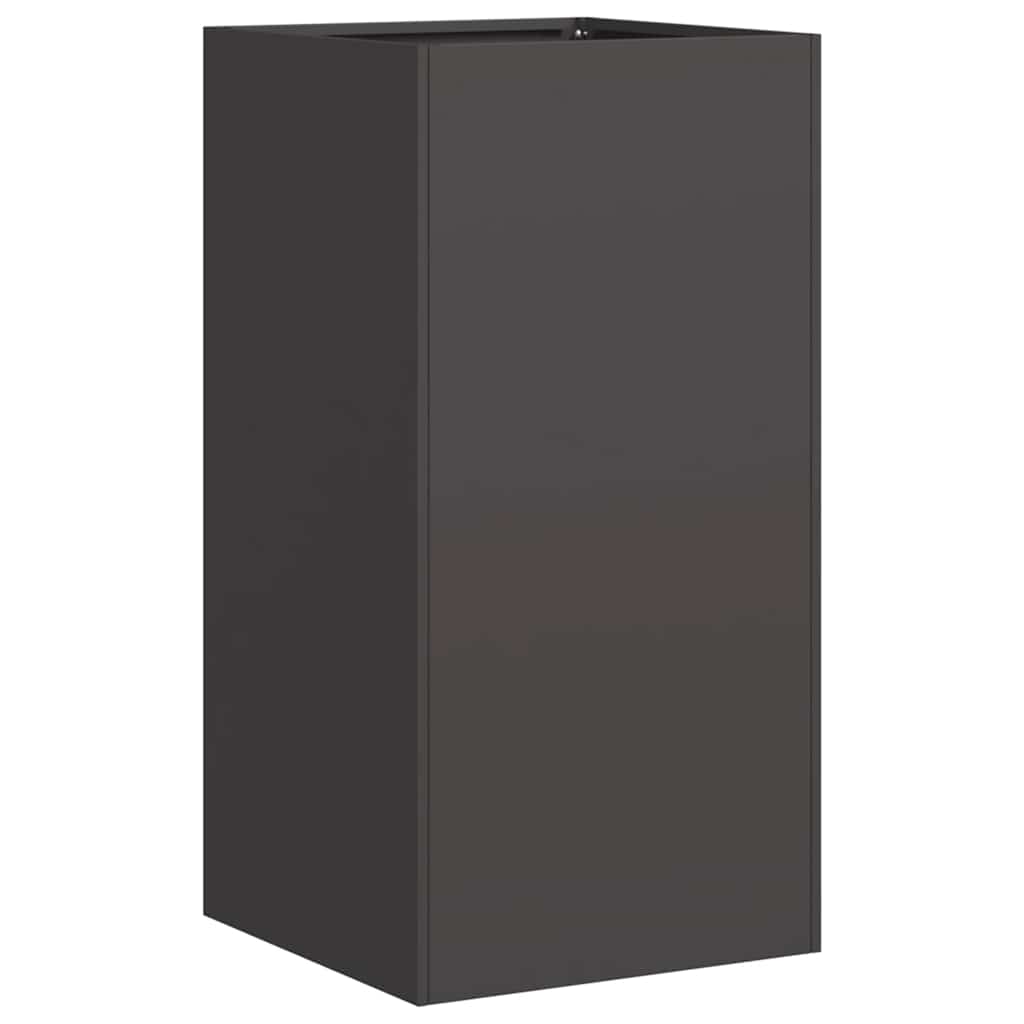 vidaXL Jardinière noir 40x40x80 cm acier laminé à froid