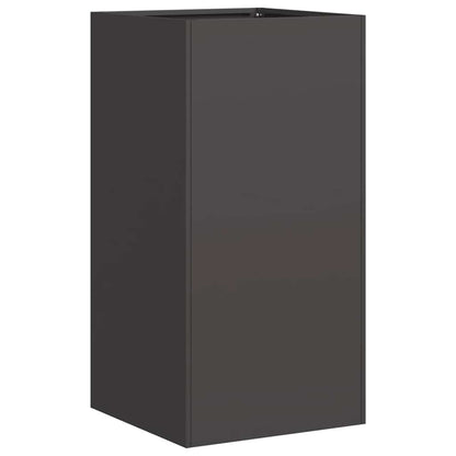 vidaXL Jardinière noir 40x40x80 cm acier laminé à froid