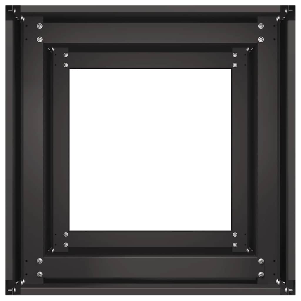 vidaXL Jardinière noir 40x40x80 cm acier laminé à froid