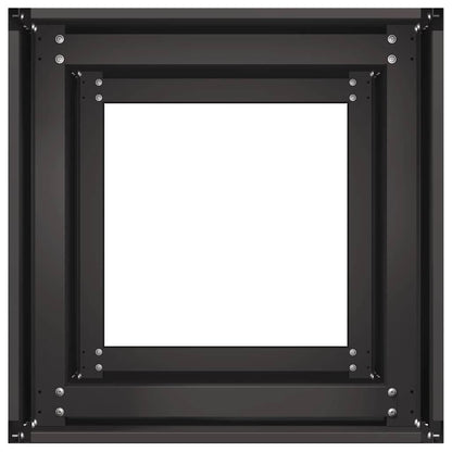 vidaXL Jardinière noir 40x40x80 cm acier laminé à froid