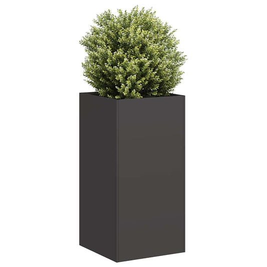 vidaXL Jardinière noir 40x40x80 cm acier laminé à froid
