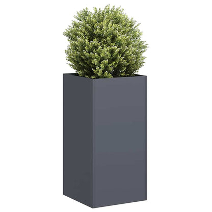 vidaXL Jardinière anthracite 40x40x80 cm acier laminé à froid