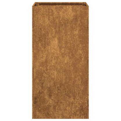 vidaXL Jardinière rouillé 40x40x80 cm acier inoxydable